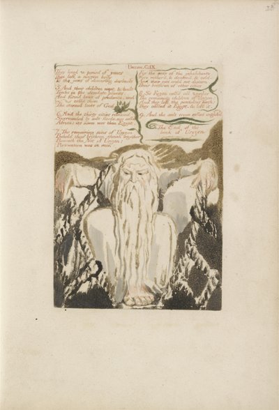 They lived a period of years..., plate 27 from The First Book of Urizen, 1794 by William Blake
